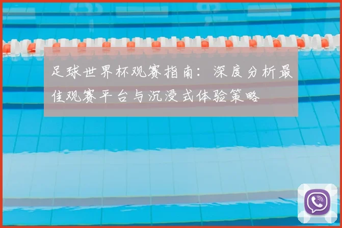 足球世界杯观赛指南：深度分析最佳观赛平台与沉浸式体验策略